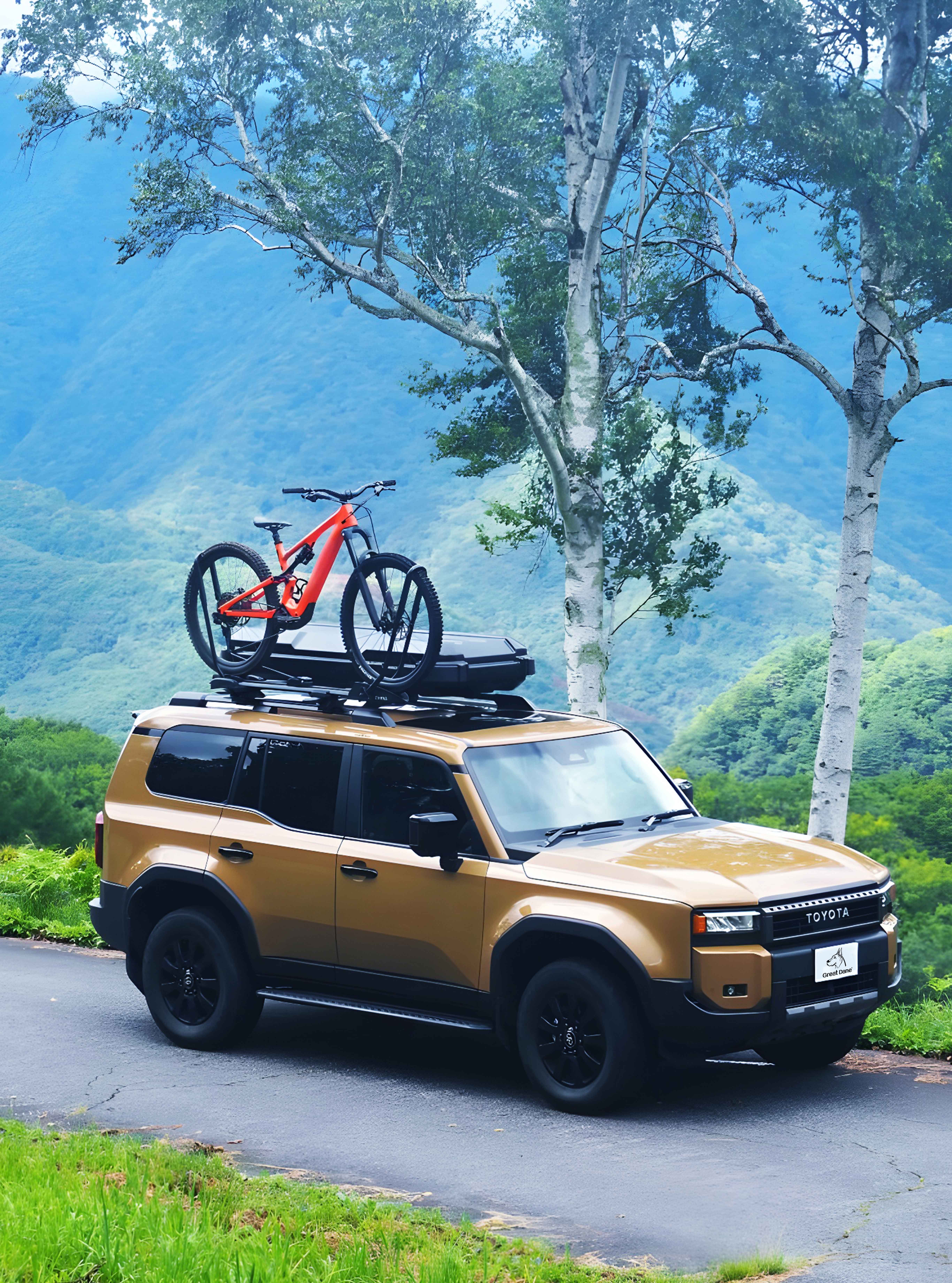 大丹犬GreatDane车顶自行车架